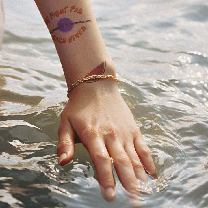 Solidarity temporary tattoos