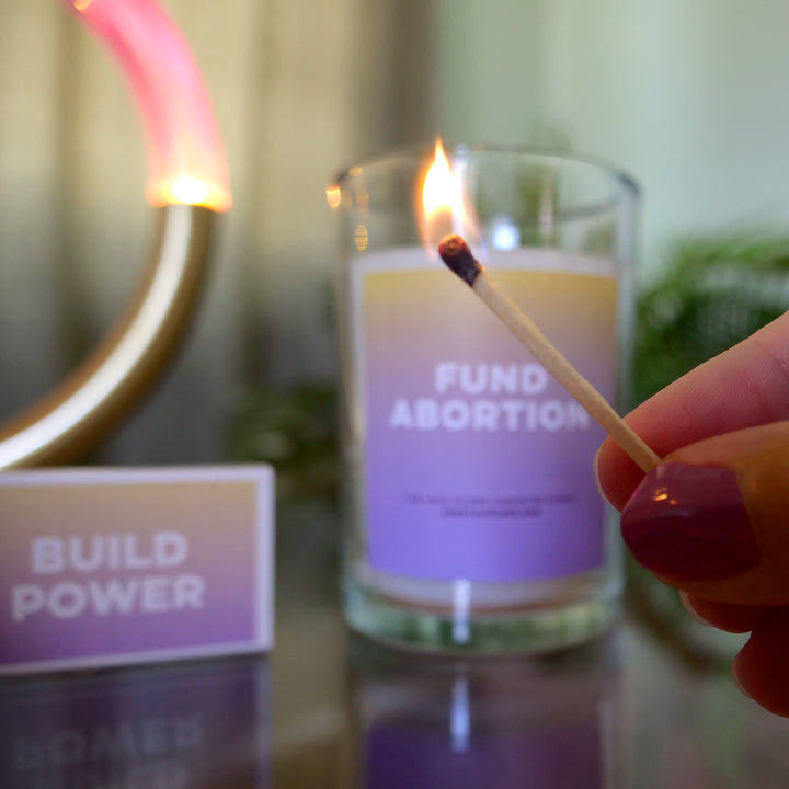 Build Power candle & matchbook set