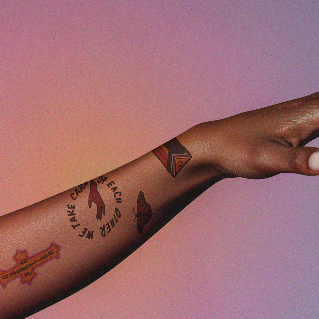 Solidarity temporary tattoos