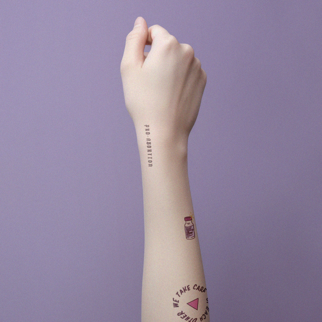 Solidarity temporary tattoos