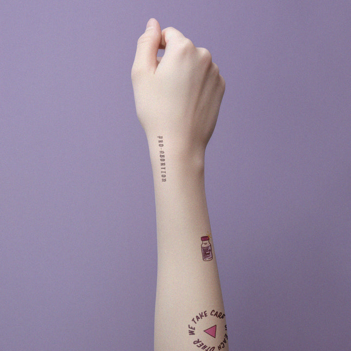 Solidarity temporary tattoos