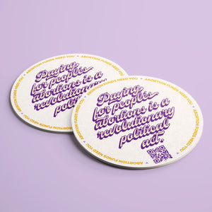 Abortion Funding coasters