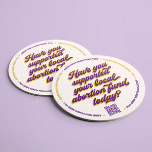 Abortion Funding coasters